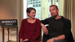 Shailene Woodley and Theo James Talk 'Divergent' In Theaters March 21st