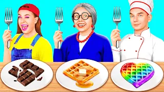 Me vs Grandma Cooking Challenge | Awesome Kitchen Hacks by BaRaDa Challenge