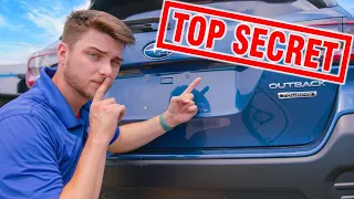 Use a SECRET code to open your Outback!! 2020 Subaru Outback - Top 5 Hidden Features 😯