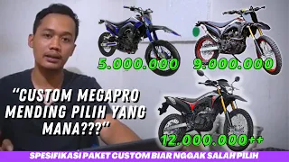 APA SIH BEDANYA CUSTOM MODIFIKASI MEGAPRO JADI HONDA CRF 150 MURAH DAN MAHAL?