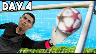 Ronaldo Trying To Do a goalkeeper!!