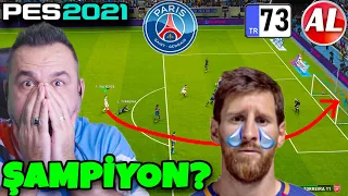 MESSİYİ ŞAMPİYONLAR LİGİNDE AĞLATTIK! 30 METRE GOL! ŞAMPİYON OLDUK MU? |  PES 2021 ANALİG #73