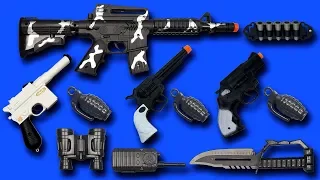 Realistic Toy Guns Toys – Toy Assault Rifle Scar Guns with Military Equipments Video for Kids