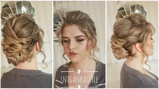 Низкий пучок на жгутах | Easy hairstyle for long hair low beam