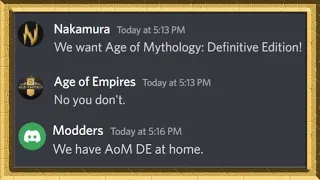 We have Age of Mythology DE at home