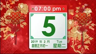 港台電視31豬年台徽 2019年年初一至年十五期間