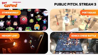 How to pitch your game? / #PublicPitch. Stream 3 (Spring 2021)