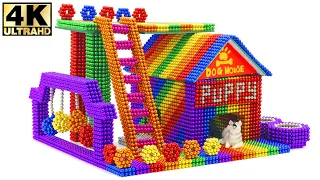 DIY - How To Make Dog House Outdoor Staircase And Dog Toy Balls From Magnetic Balls