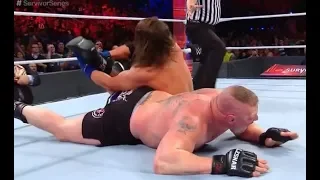 Brock Lesnar vs Aj Styles Champion vs Champion Match | WWE Survivor Series 2017