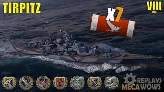 Tirpitz 7 Kills & 187k Damage | World of Warships Gameplay
