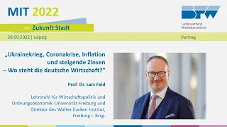 28. Mitteldeutscher Immobilientag: Vortrag von Prof. Dr. Lars Feld