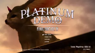 PLATINUM DEMO – FINAL FANTASY XV - MAIN MENU THEME