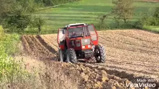 Aratura  con FiatAgri 115/90 e bivomere Viviani