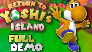 This will be THE BEST Mario 64 Rom Hack! | Return to Yoshi's Island 64 Demo (REAL N64 CAPTURE)