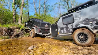 Overlanding along the Current River in the Mark Twain National Forest