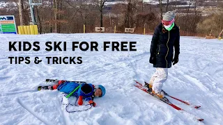 Teaching our 3 & 5 Year Old to Ski - for Free!