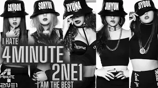 싫어 제일 잘 나가 I HATE THE BEST - 4MINUTE ft. 2ne1 M/V [ REMIX MASHUP]  | Rave Game and Music