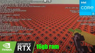 I3 12100F , RTX 2060 6GB + 16 GB RAM with Infinity TNT test (SHADER ENABLED)