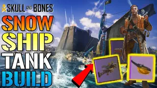 Skull & Bones: Amazing "Snow" Ship Tank Build! Solo Everything In The Game!