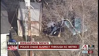 Police pursue suspect through KCMO