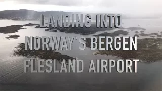 Flying - Landing Into Bergen Flesland Airport (Norway) on SAS