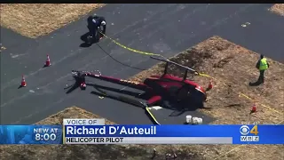 Pilot Says Gust Of Wind Caused Helicopter Crash in Taunton