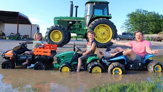 Which kids tractor is the best in the mud | Tractors for kids on the farm