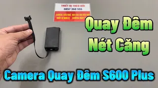 Camera S600 Plus Không Dây Siêu Nhỏ , Camera Mini Quay Đêm S600 Plus Wifi Xem Từ Xa Pin 30 Tiếng