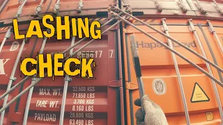 LASHING CHECK | TRABAHO SA CONTAINER VESSEL | Saknong