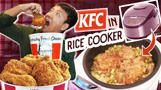 Trying KFC FRIED CHICKEN in RICE COOKER Hack & My Typical Day Staying Home