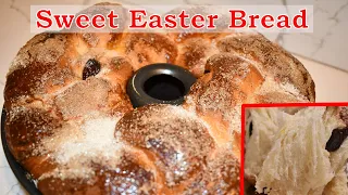 Sweet Easter Bread | Bulgarian Kozunak with Raisins