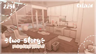 Bloxburg | 2-Story Modern Family Home | Interior House Build | 225k