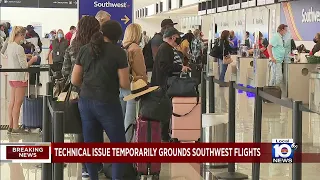 Southwest Airlines temporarily grounded at FLL