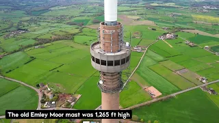 Emley Moor Mast SUPER COOL DRONE FOOTAGE