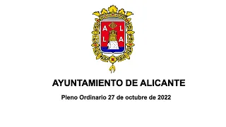 Pleno Ordinario 27 de octubre de 2022