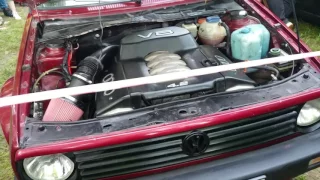 VW golf 2 engine swap to Audi 4.2 v8