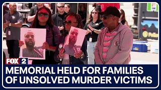 Detroit police hold memorial for families of unsolved murder victims