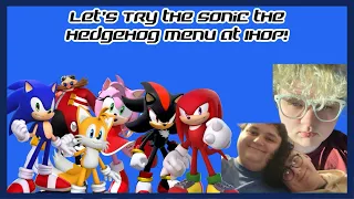 Let’s Try the Sonic the Hedgehog Menu at IHOP!