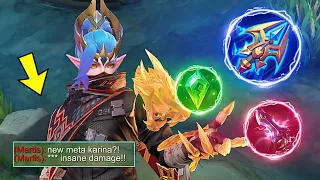 NEW META KARINA MAX TRUE DAMAGE BUILD 2024!!🔥 - Mobile Legends