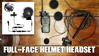 GOFT 2 PIN Motorcycle Full Face Helmet Headset for Baofeng BF-888S