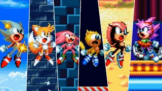 Super characters in Sonic Mania Plus