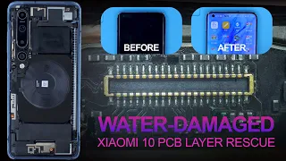 Water Damaged Xiaomi 10 Repair-PCB Layer Rescue