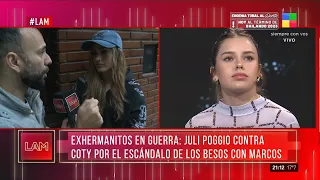 Juli Poggio apuntó contra Coty Romero por el beso con Marcos Ginocchio