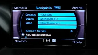 Audi 3G BNav magyar navigációs hang