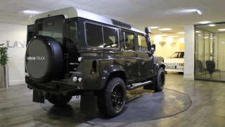 Defender 110   Black with Silver roof  Lawton Brook