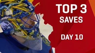 Top 3 Saves | Day 10 | #IIHFWorlds 2017