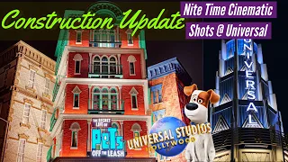 New Secret Life of Pets: Off the Leash Ride Construction / Universal Studios at Night!