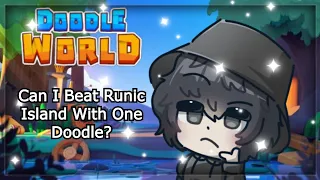 Can I Beat Runic Island With ONLY ONE Doodle? Roblox Doodle World