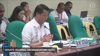 Senate hearing on mandatory ROTC