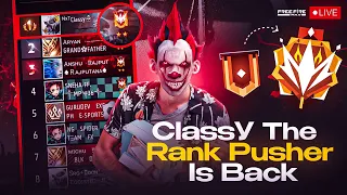 New CS-Ranked Season 🚀+ Serious Rank Push 🤯💫 After Long 🕒🔥 #freefire #classylive #nonstop_live #live